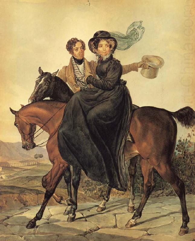 Karl Briullov Portait of Kirrill and Maria Naryshkin china oil painting image